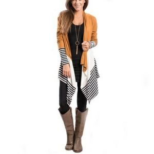 Leo Rosi Women s Wendy Colorblock Cardigan Orange